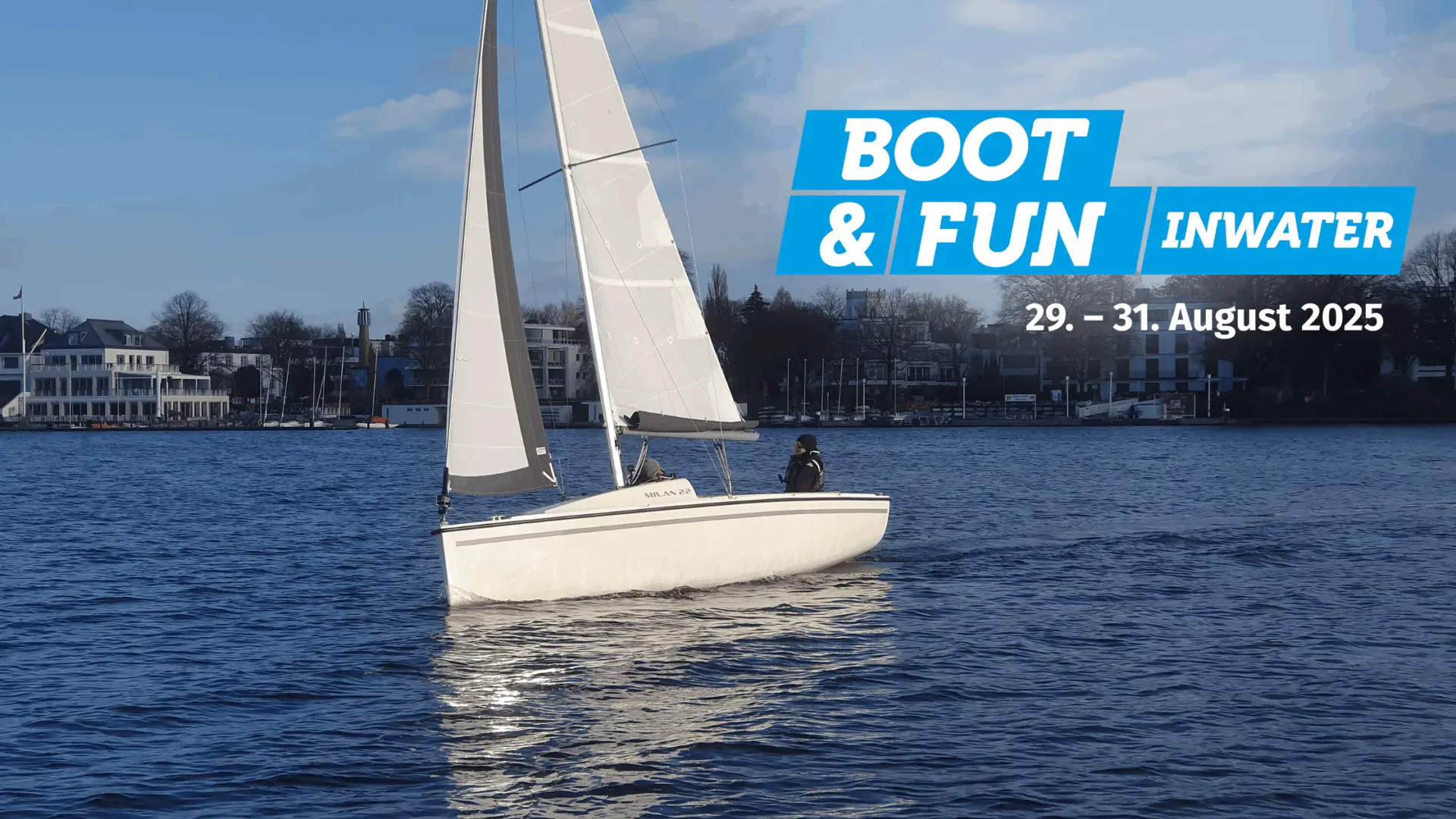 Milan 22 Segelboot bei der Probefahrt auf der Boot & Fun Inwater 2025 in Werder (Havel)
