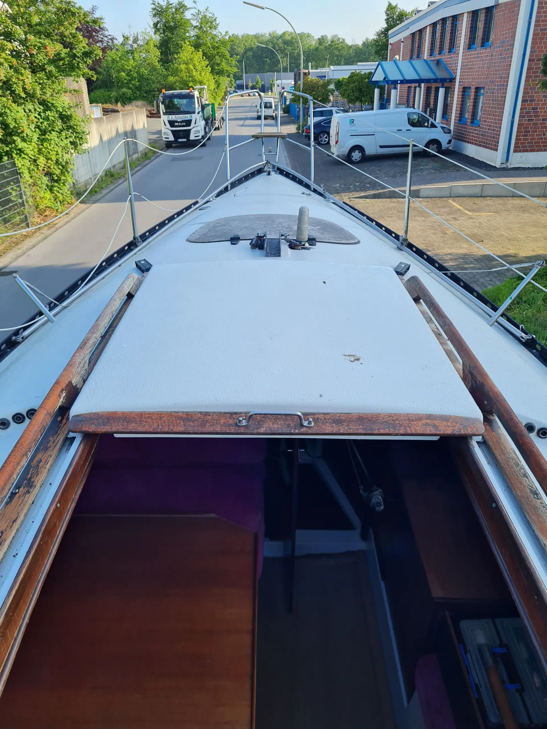 Neptun 27 Vorschiff Deckansicht Baujahr 1977